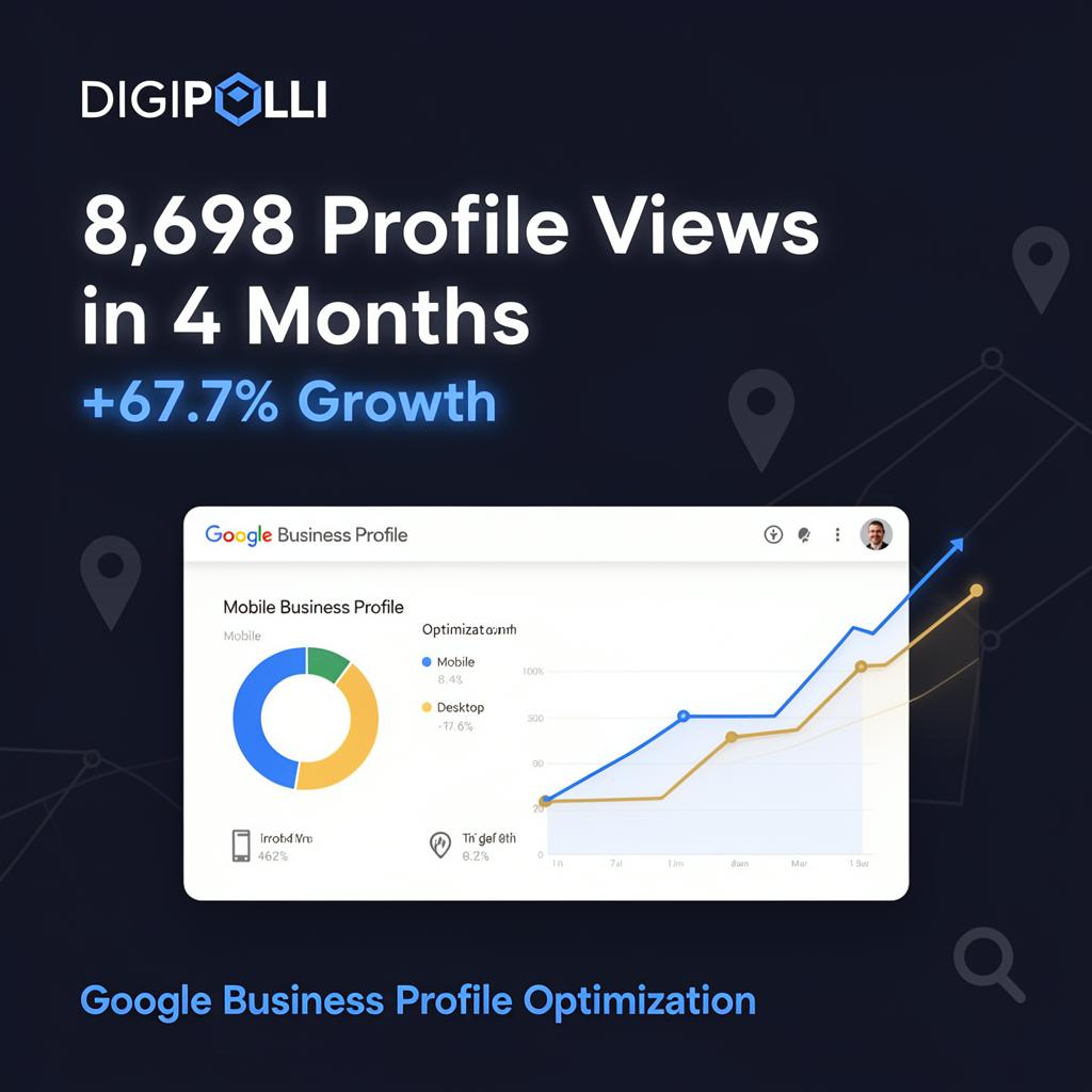 8,698 Profile Views & +67.7% Growth — Google Business Profile Optimization